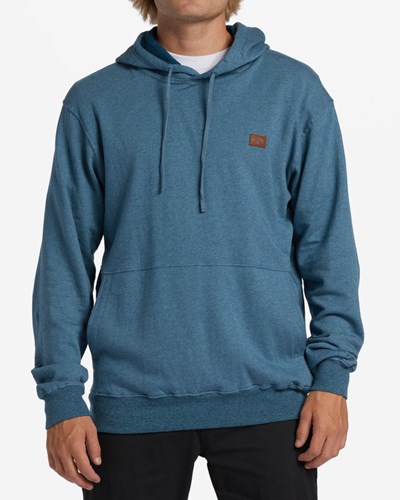 Billabong Hudson Pullover Hoodie Smoke Blue | SRQOP8617