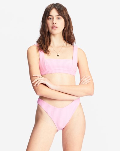 Billabong In The Loop Tank Bikini Top Pink Skies | EHVYJ1357