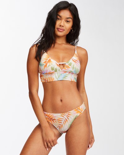 Billabong Island Calling V-Neck Bikini Top Salt Crystal | IPYHJ6481