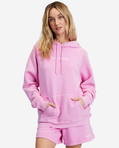 Billabong Legacy 2.0 Oversized Hoodie Paradise Pink | XZEVU6430