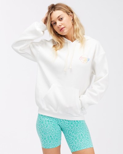 Billabong Local Favorite Pullover Graphic Hoodie Salt Crystal | YASLM4016