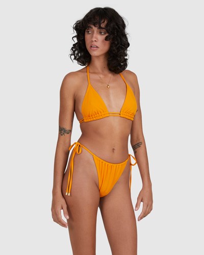 Billabong Love Myself Liv Slide Tall Triangle Bikini Top Amber | EYVGU9354