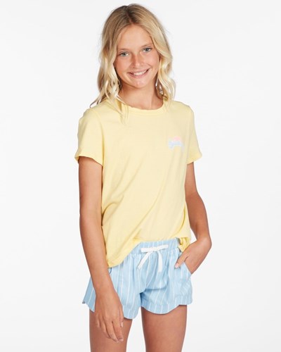 Billabong Mad For You Elastic Waist Shorts Blue Skies | VZXPF6409