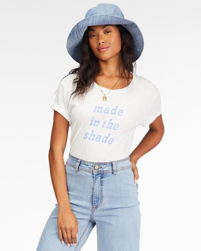 Billabong Made In The Shade Boyfriend T-Shirt Salt Crystal | FTHQS0643