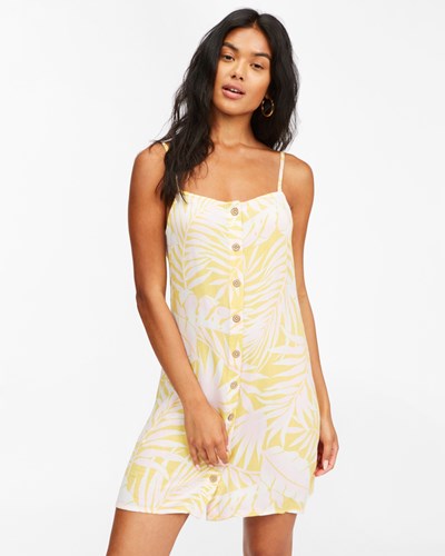 Billabong Morning Light Mini Slip Dress Sunburst | QFMKU4927