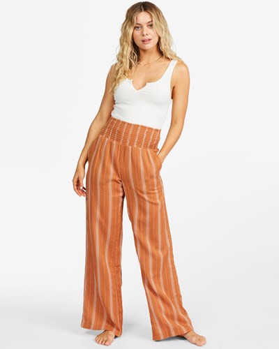 Billabong New Waves 2 Elastic Waist Pants Toffee | QTWJY0496