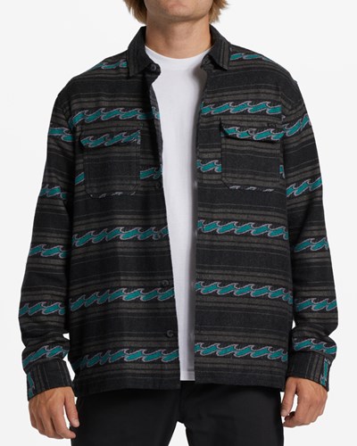 Billabong Offshore Jacquard Flannel Shirt Phantom | GUOFA9483