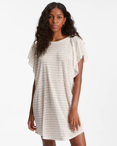 Billabong Out For Waves Cover-Up Dress Salt Crystal 1 | KHSJZ6158