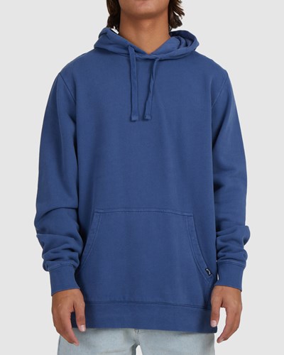 Billabong Overdyed Pop Pullover Hoodie Dusty Blue | CEYAQ2691