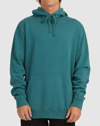 Billabong Overdyed Pop Pullover Hoodie Deep Teal | FYVCP0371