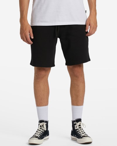 Billabong Overdyed Sweatshorts Black | OSEWT3201