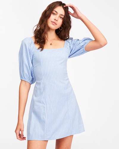 Billabong Paradise Mini Dress Sweet Blue | JYKRZ9876