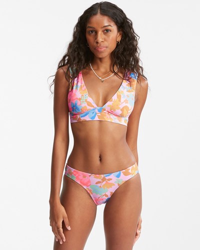 Billabong Pick Me Up Plunge Bikini Top Multi | FKWHB7508