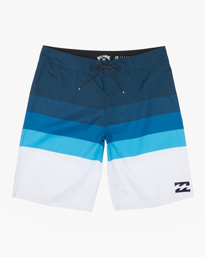 Billabong Platinum Stripe Boardshorts 20" Blue | VHBZO5689