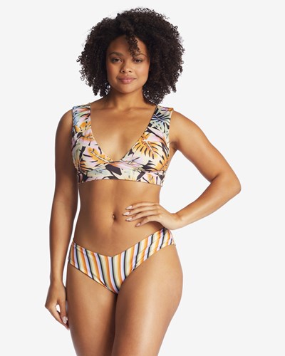 Billabong Postcards From Paradise Plunge Reversible Bikini Top Multi | CBSJR9854