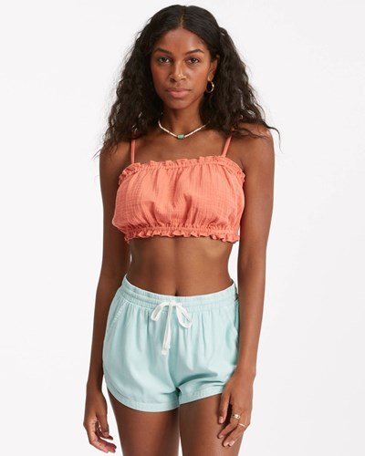 Billabong Road Trippin Elastic Waist Shorts Mint To Be | LBODA6328