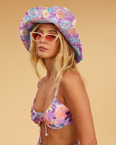 Billabong Salty Blonde Soak It Up Bucket Hat Lovin Lilac | GRVHI3486