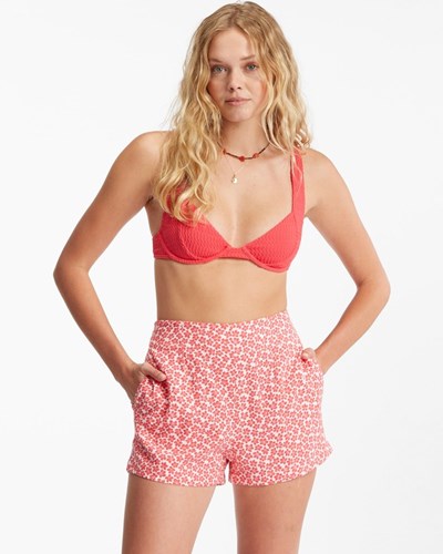 Billabong Set Me Up Short High-Waisted Shorts Fuego | JKTGM2094