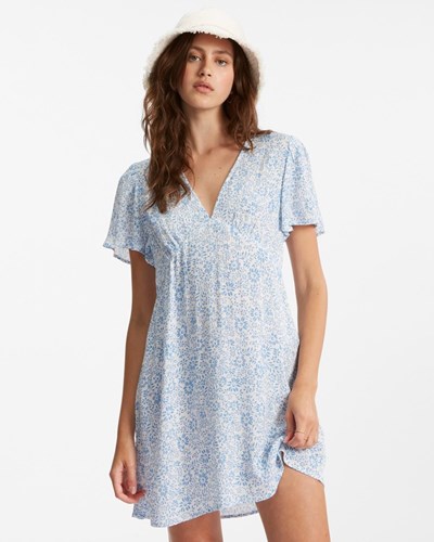 Billabong Short And Sweet Mini Dress Salt Crystal | JDALU9546