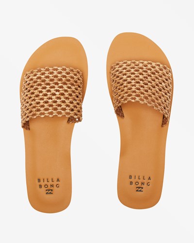 Billabong Siesta Single Strap Slide Sandals Desert Daze | UTLID0935