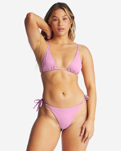 Billabong Sol Searcher Slide Tall Triangle Bikini Top Paradise Pink | DIHWQ2649