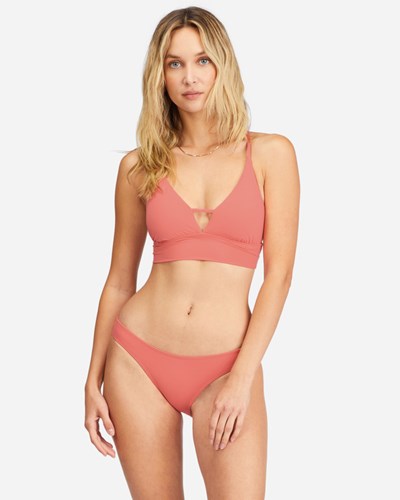 Billabong Sol Searcher V-Neck Cami Bikini Top Lifes A Peach | PQBWE0365