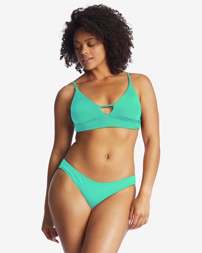 Billabong Sol Searcher V-Neck Cami Bikini Top Tropical Green | VTNYH7953