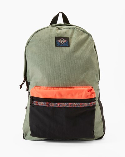 Billabong Sons Of Fun Corduroy Backpack Sage | ZIRKB4938