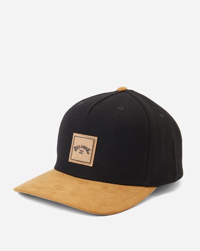 Billabong Stacked Up Snapback Hat Black/Tan | DJFMT3075