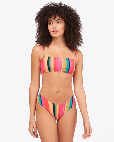 Billabong Stripes For Daze Bandeau Bikini Top Multi | AHBUR3094