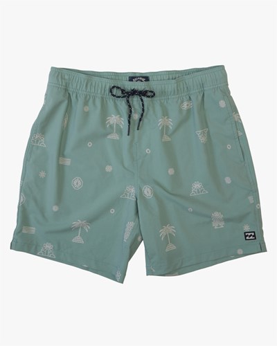 Billabong Sundays Layback Boardshorts 17" Sage | SKRIB6015