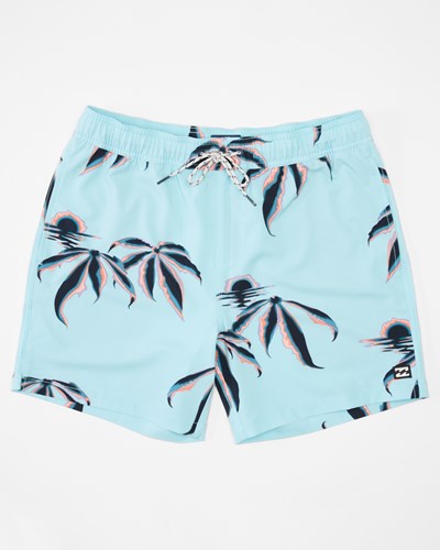 Billabong Sundays Layback Boardshorts 17" Aqua | ZJAUB6280