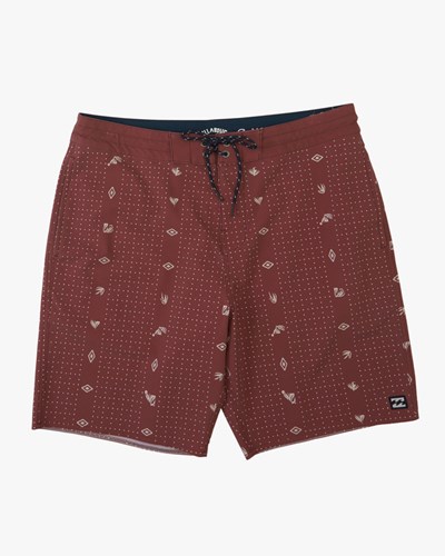 Billabong Sundays Lo Tide Boardshorts 19" Rust | CBUYX1302