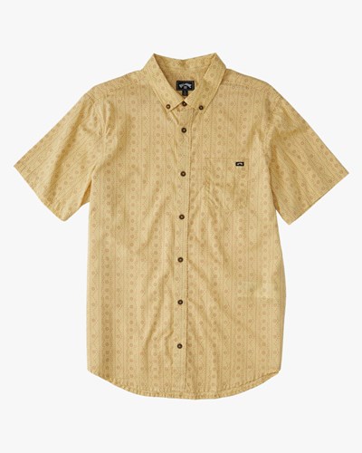 Billabong Sundays Mini Short Sleeve Shirt Straw | ANFSI1759