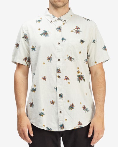 Billabong Sundays Mini Short Sleeve Shirt Oatmeal | EZRTM8074