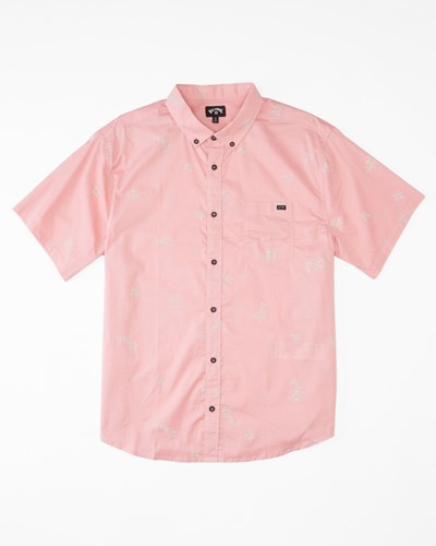 Billabong Sundays Mini Short Sleeve Shirt Blush | FICMU4583