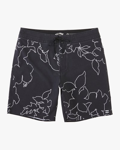 Billabong Sundays Pro Boardshorts 19" Black White | IHMTK8142