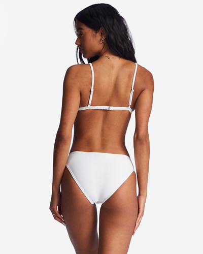 Billabong Tanlines Lowrider Bikini Bottoms White | NZOKR2589