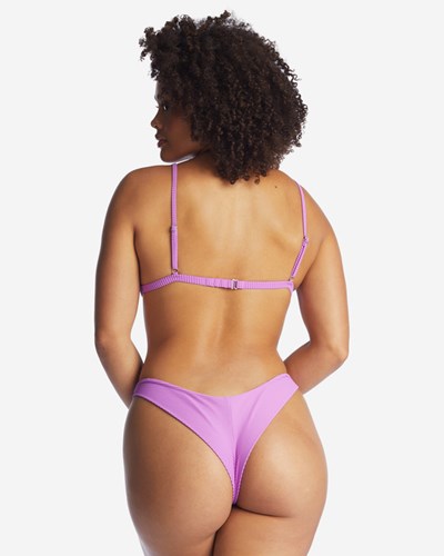 Billabong Tanlines Tanga Bikini Bottoms Bright Orchid | YDETG2041