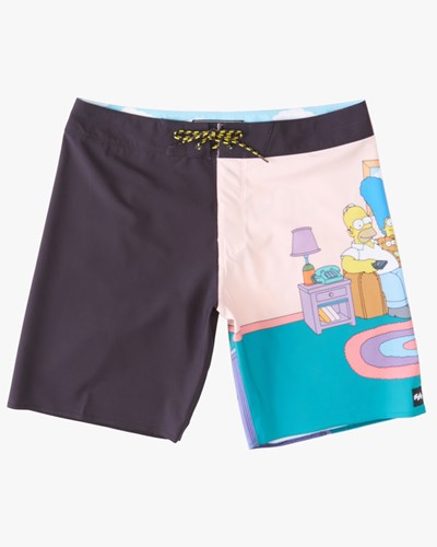 Billabong The Simpsons Family Couch Pro Boardshorts 19" Black | CSPAG5204