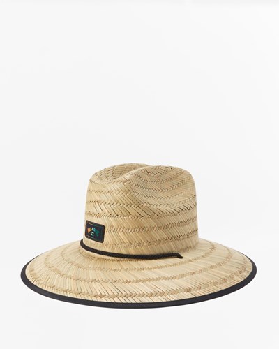 Billabong Tides Print Straw Lifeguard Hat Rasta | GBWIT0629