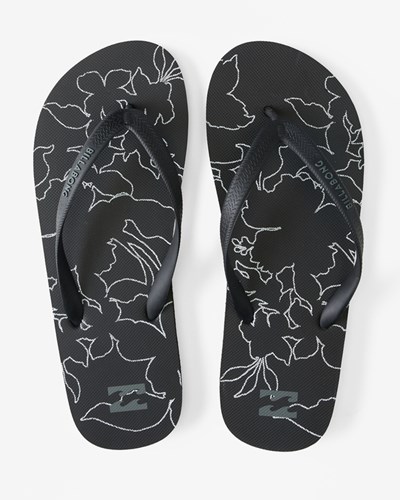 Billabong Tides Slip-On Sandals Black White | GULYF5946