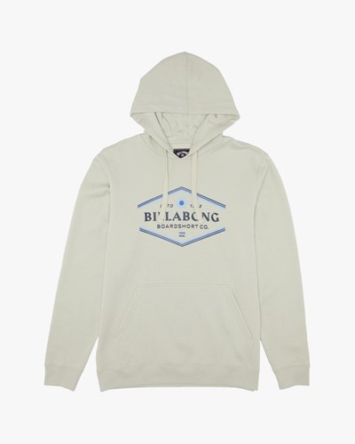 Billabong Walled Pullover Hoodie Cloud | GZVKX2061