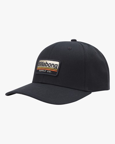 Billabong Walled Snapback Hat Black | PLITO9586