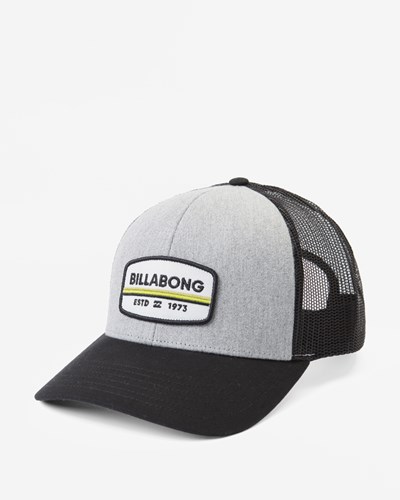 Billabong Walled Trucker Hat Black/Grey | YPMVN6109