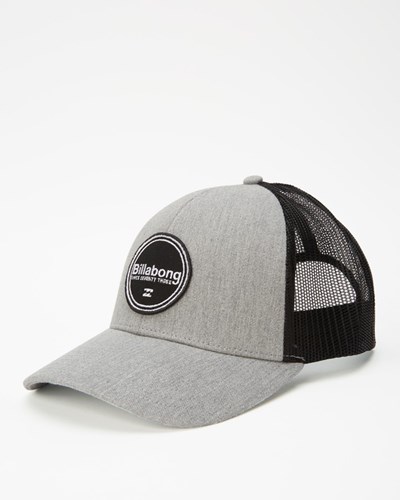 Billabong Walled Trucker Hat Light Grey Heather | FLIEM6473