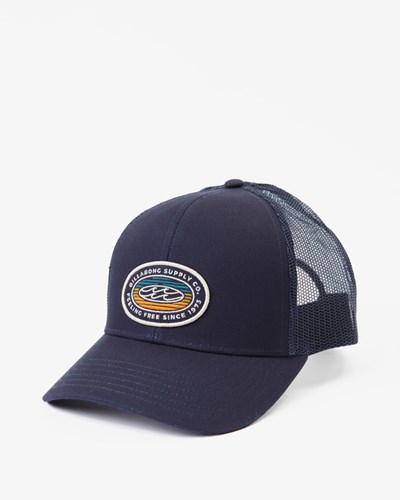 Billabong Walled Trucker Hat Navy | YDMFQ9810