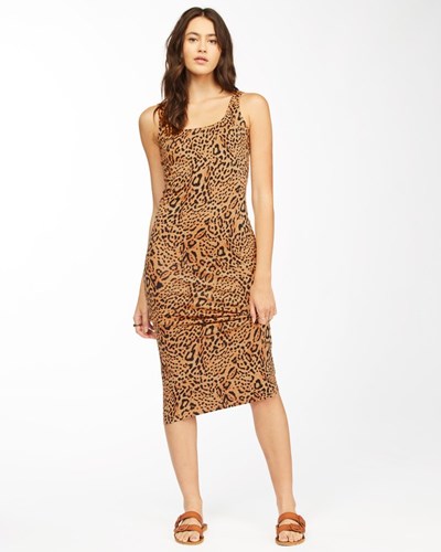 Billabong Warm Waves Midi Dress Animal | PLZYI7346