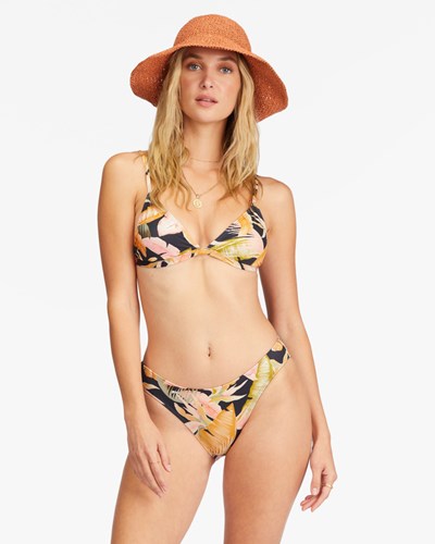 Billabong Wave Tribe Ceci Triangle Bikini Top Jungle Night | WFOGT4729