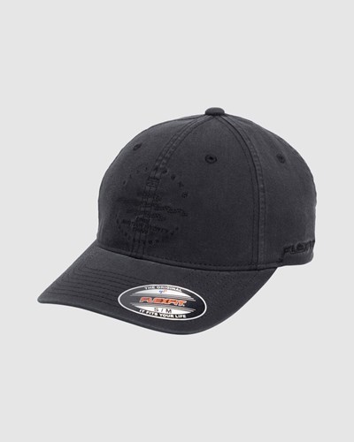 Billabong Wavy Davy Washed Flexfit Hat Black | QOUWG4762